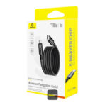 Baseus Tungsten Gold Magnetic Anti-Tangle Type-C to Type-C Cable, 100W PD Fast Charging, High-Speed Transmission, Nylon Braided, 5A, 1M - Image 5